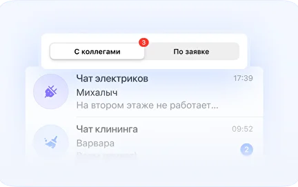 Встроенный мессенджер для сотрудников