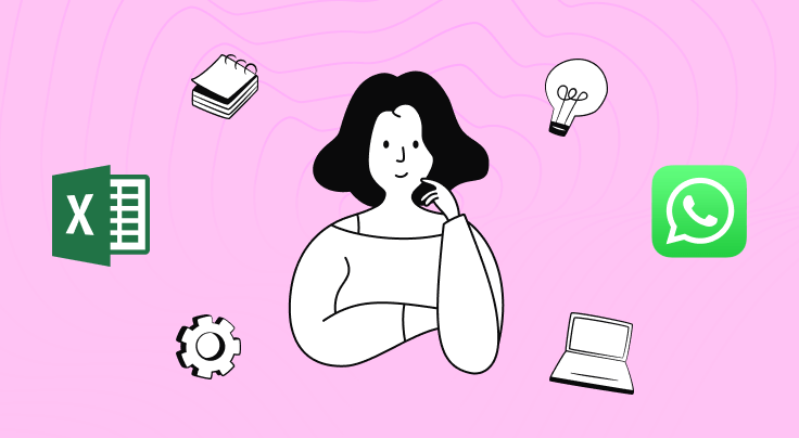 Баннер: Service desk или WhatsApp с Excel