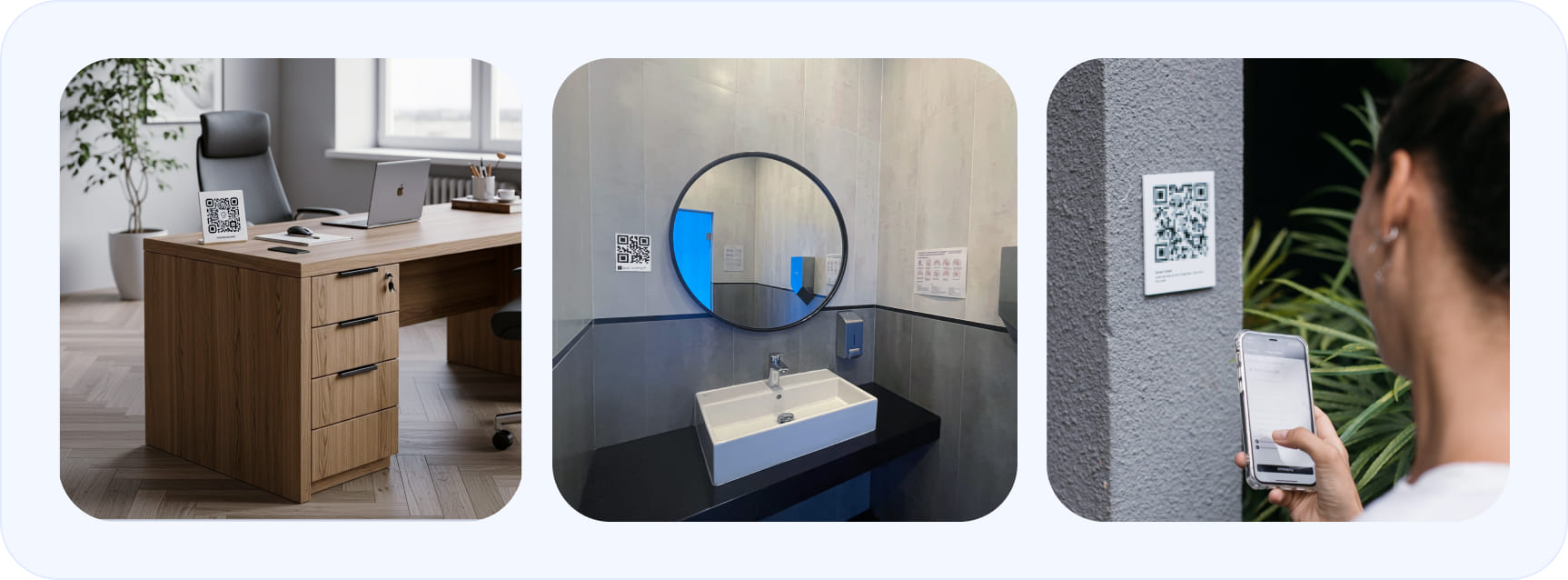 Пример размещения QR-кодов